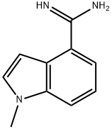 1-메틸-1H-인돌-4-카르복시이미드아미드(SALTDATA:HCl) 구조식 이미지