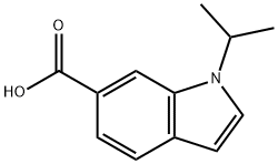 1-ISOPROPYL-1H-INDOLE-6-CARBOXYLIC ACID 구조식 이미지