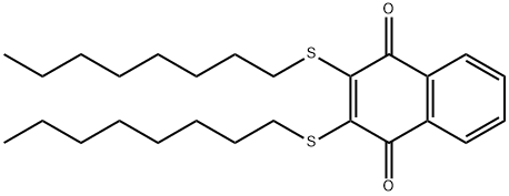 2,3-BIS(N-OCTYLTHIO)-1,4-NAPHTHALENEDIONE Structure