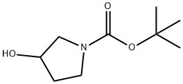 (R)-1-Boc-3-히드록시피롤리딘 구조식 이미지