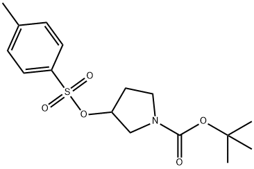 1-BOC-3-(톨루엔-4-설포닐록시)-피롤리딘 구조식 이미지