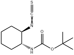 N-[(1R,2R)-2-이소티오시아네이토시클로헥실]-카르바믹산-1,1-디메틸에틸에스테르 구조식 이미지
