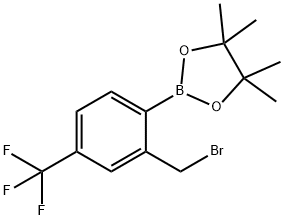 2-broMoMethyl-4-trifluoroMethylbenzene boronic ester 구조식 이미지
