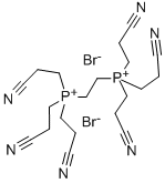 에틸렌비스[트리스(2-시아노에틸)포스포늄]디브로마이드 구조식 이미지