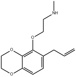 5-[2-(Methylamino)ethoxy]-6-allyl-1,4-benzodioxin Structure