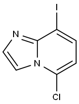 IMidazo[1,2-a]pyridine, 5-chloro-8-iodo- 구조식 이미지