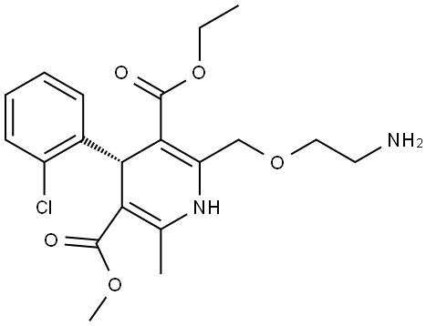 (S)-Amlodipine Structure