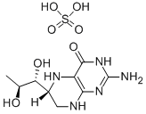 (6R)-테트라하이드로-L-비오테린황산염 구조식 이미지