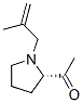 Ethanone, 1-[1-(2-methyl-2-propenyl)-2-pyrrolidinyl]-, (S)- (9CI) Structure