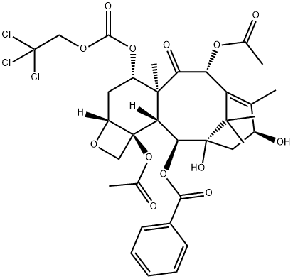 7-{[(2,2,2,-TRICHLOROETHYL)OXY]CARBONYL} BACCATIN III Structure
