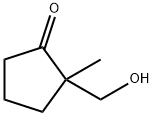 2-(HYDROXYMETHYL)-2-METHYLCYCLOPENTANONE Structure