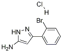 5-아미노-3-(2-브로모페닐)피라졸염산염 구조식 이미지
