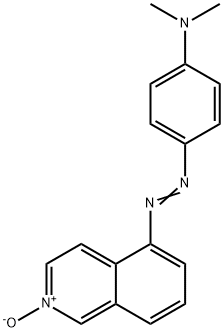5-[[p-(Dimethylamino)phenyl]azo]isoquinoline 2-oxide Structure