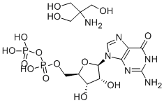 GUANOSINE 5'-DIPHOSPHATE TRIS SALT Structure