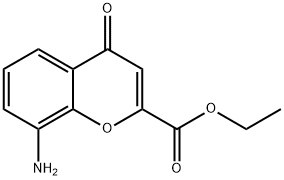 에틸8-a미노-4-옥소-4H-크로멘-2-카르복실레이트 구조식 이미지