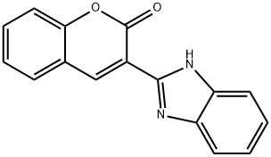 3-(1H-benzimidazol-2-yl)-2H-1-benzopyran-2-one 구조식 이미지