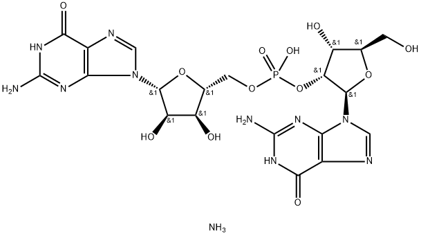 GUANYLYL-(2',5')-GUANOSINE,AMMONIUMSALT Structure