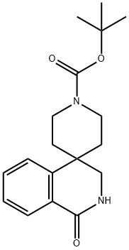 TERT-BUTYL 1-OXO-2,3-DIHYDRO-1H-SPIRO[ISOQUINOLINE-4,4'-PIPERIDINE]-1'-CARBOXYLATE 구조식 이미지