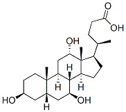 (3b,5b,7b,12a)-3,7,12-trihydroxy-Cholan-24-oic acid 구조식 이미지