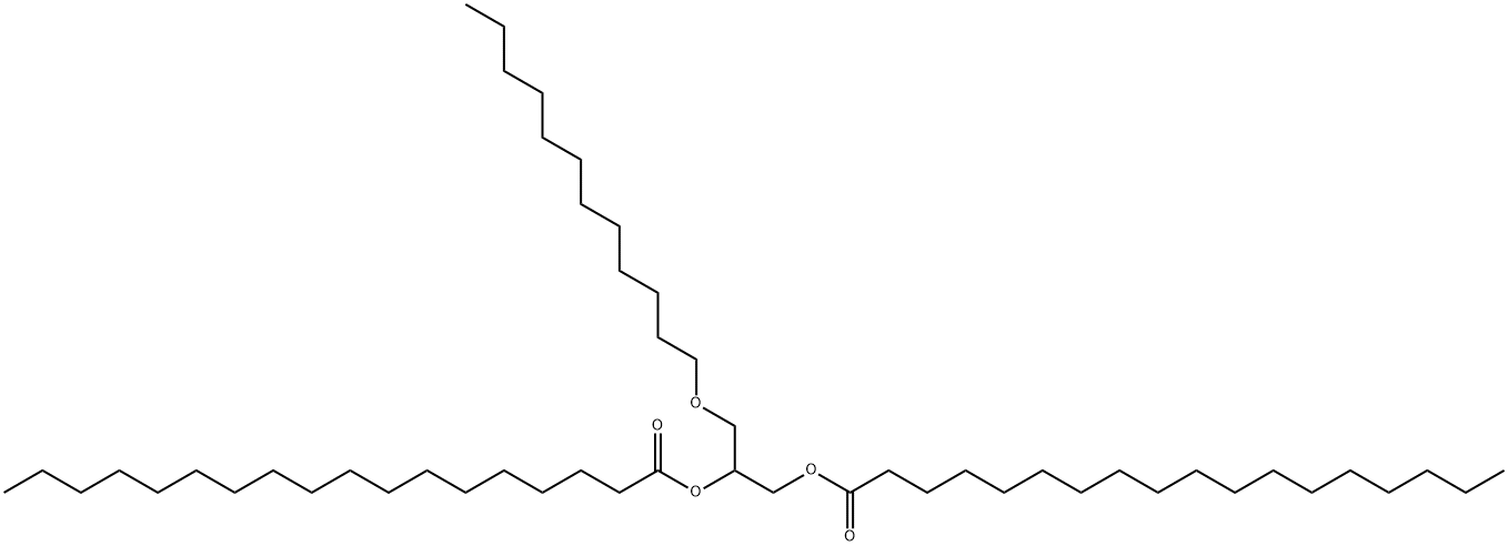 Bisstearic acid 1-[(dodecyloxy)methyl]ethylene ester Structure