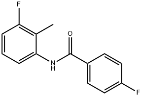 4-Fluoro-N-(3-fluoro-2-Methylphenyl)benzaMide, 97% Structure