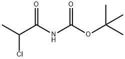 카르밤산,(2-클로로-1-옥소프로필)-,1,1-디메틸에틸에스테르(9CI) 구조식 이미지