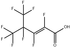 PERFLUORO(4-METHYLPENT-2-ENOIC ACID) Structure