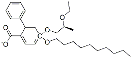 4-[(S)-(-)-2-에톡시프로폭시]페닐-4-(데실옥시)벤조에이트 구조식 이미지