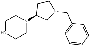 (S)-1-(1-벤질피롤리딘-3-일)피페라진 구조식 이미지