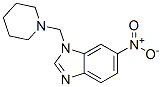 6-니트로-1-(1-피페리딜메틸)벤조이미다졸 구조식 이미지