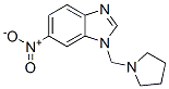 6-nitro-1-(pyrrolidin-1-ylmethyl)benzoimidazole Structure