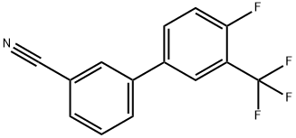 3-[4-플루오로-3-(트리플루오로메틸)페닐]벤조니트릴 구조식 이미지