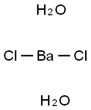 Бария хлорида дигидра структурированное изображение