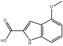 4-Methoxy-1H-indole-2-carboxylic acid 구조식 이미지