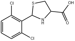 2-(2,6-DICHLORO-PHENYL)-THIAZOLIDINE-4-CARBOXYLIC ACID Structure