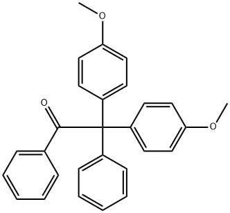 2,2-비스(p-메톡시페닐)-2-페닐아세토페논 구조식 이미지