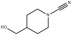 4-(hydroxyMethyl)piperidine-1-carbonitrile Structure