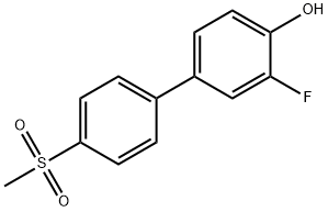 2-플루오로-4-(4-메틸설포닐페닐)페놀 구조식 이미지
