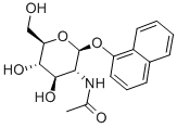 1-NAPHTHYL-N-ACETYL-BETA-D-GLUCOSAMINIDE 구조식 이미지