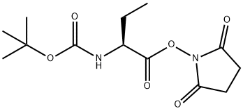 CarbaMic acid, [1-[[(2,5-dioxo-1-pyrrolidinyl)oxy]carbonyl]propyl]-, 1,1-diMethylethyl ester, (S)- Structure
