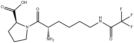 N6-Trifluoroacetyl-L-lysyl-L-proline 구조식 이미지
