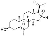 5-PREGNEN-16,17-EPOXY-6-METHYL-3-BETA-OL-20-ONE Structure