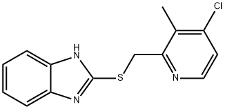 2-[(4-Chloro-3-Methyl-2-Pyridinyl-methyl)thio]-1H-Benzimidazole  Structure