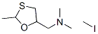 2-methyl-5-((dimethylamino)methyl)-1,3-oxathiolane methiodide Structure