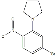 1-(5-BroMo-2-nitrophenyl)pyrrolidine 구조식 이미지