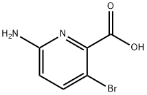 6-아미노-3-브로모피콜린산 구조식 이미지