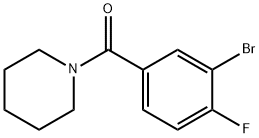 1-(3-BroMo-4-fluorobenzoyl)piperidine 구조식 이미지