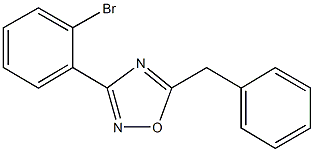 5-Benzyl-3-(2-bromophenyl)-1,2,4-oxadiazole 구조식 이미지