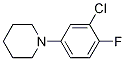 1-(3-Chloro-4-fluorophenyl)piperidine Structure