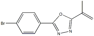 2-(4-BroMophenyl)-5-(prop-1-en-2-yl)-1,3,4-oxadiazole Structure